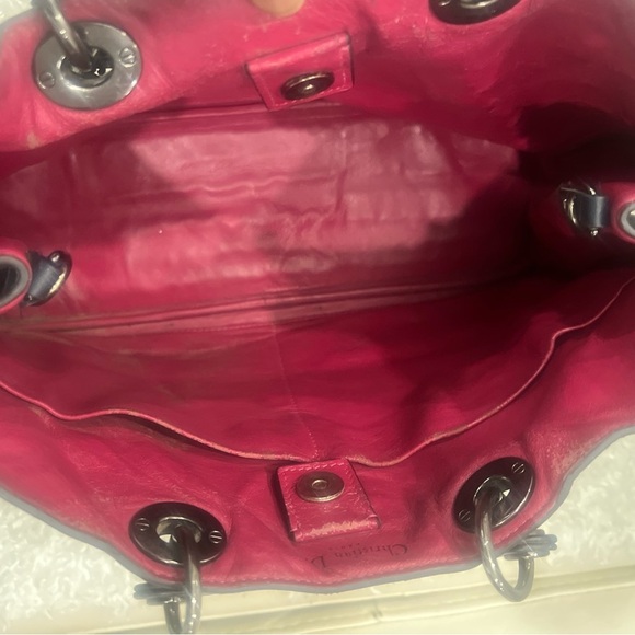 Dior Blue Leather Extra Large Diorissimo Shopper Tote - Picture 7 of 16